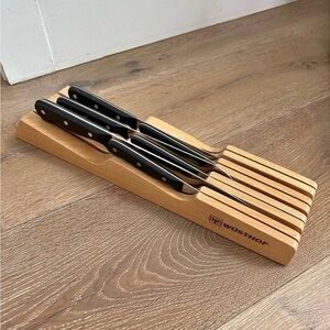 Wüsthof Knife Set with Wooden Holder